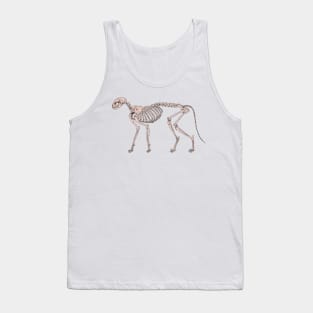 Cat Skeleton Natural Tank Top